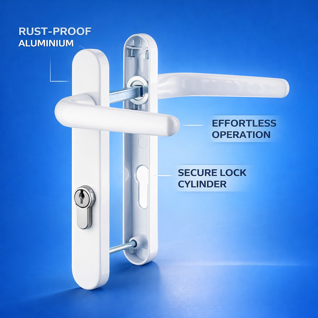 White Door Handle