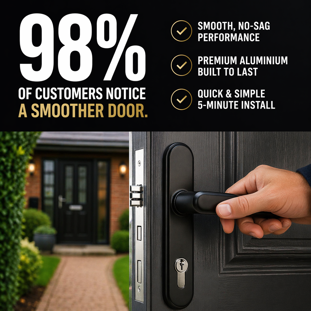 Black Door Handle