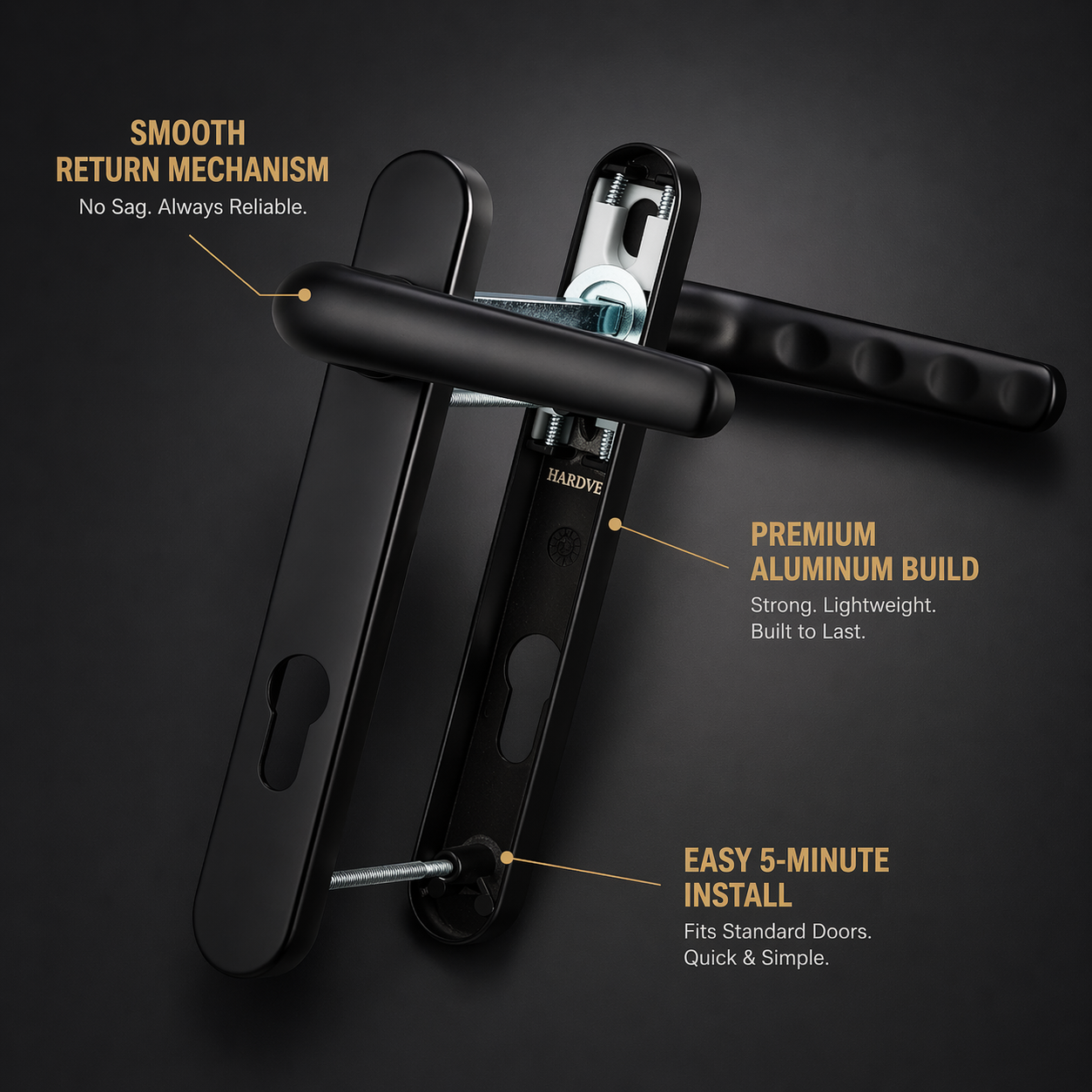 Black Door Handle